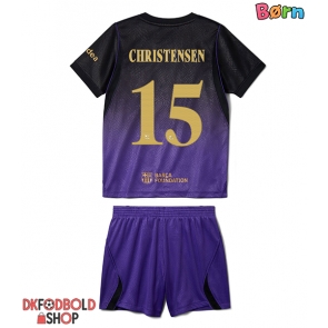 Barcelona Andreas Christensen #15 Udebanesæt Børn 2026-27 Kort ærmer (+ korte bukser)